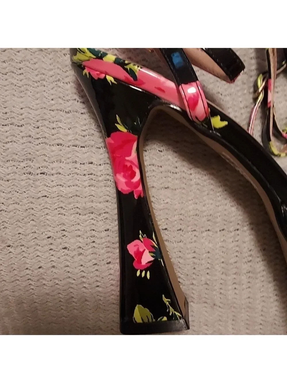 Betsy Johnson Tiky Platform Heels Black Multi